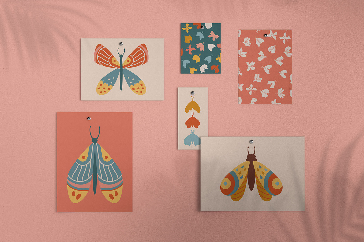Boho butterfly Fantasy bohemian moth, an Animal Illustration by Neliakott ♥ (Photo 2 of 9)