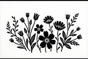 Elegant Wildflower Silhouette Bundle, an Illustration by Creativeshirt (Thumbnail 2 of 13)