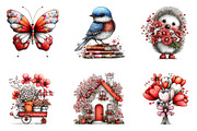 Whimsical Spring Clipart Bundle, an Illustration by CreationArt (Thumbnail 4 of 7)
