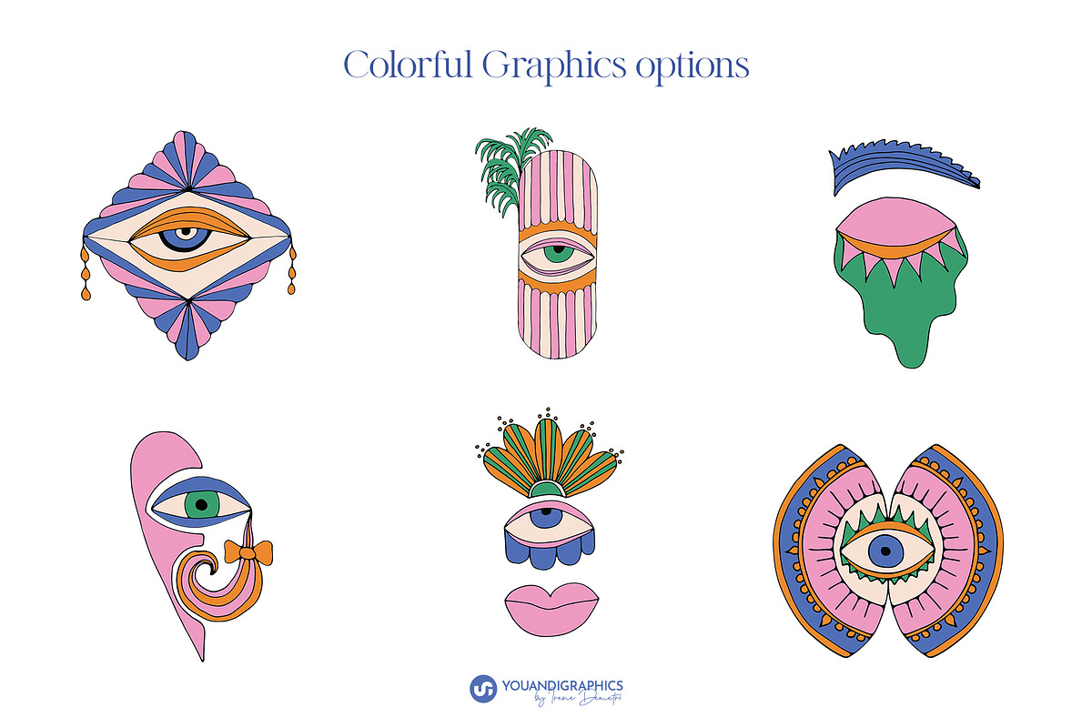 Evil Eyes Graphics Posters Patterns, a Graphic by Youandigraphics (Photo 14 of 15)