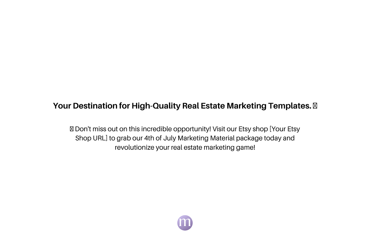 4th Of July Real Estate Template, a Templates & Theme by Modernastic - Canva (Photo 2 of 10)