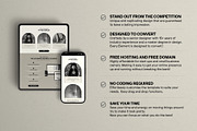 Minimal Landing Page Template Canva, a Landing Page Template by Row Creative (Thumbnail 2 of 9)