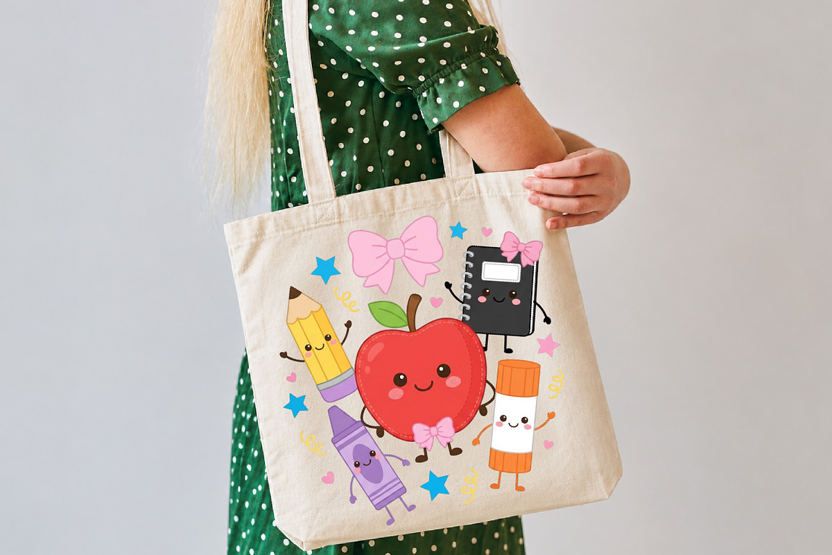 Happy School Supplies Doodle Friends, an Object Illustration by DreamCafeArt (Photo 6 of 7)