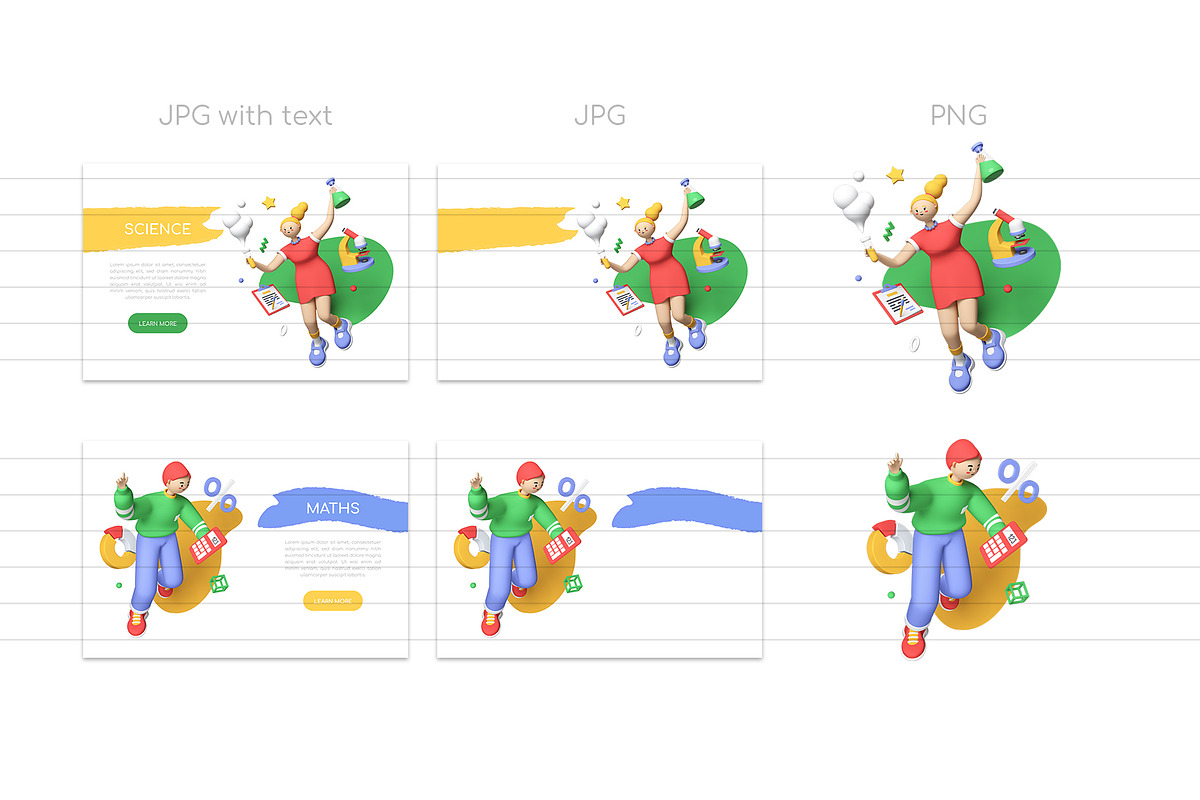 School 3D Illustrations, an Education Illustration by Boyko Pictures (Photo 13 of 14)