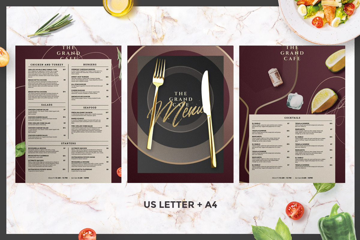 Food and Beverage Menu, a Flyer Template by BigWeek (Photo 2 of 3)