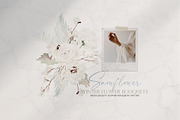 Watercolor flower - Snow flower, an Illustration by Beigetime (Thumbnail 5 of 11)