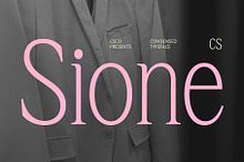 CS Sione – Condensed Font