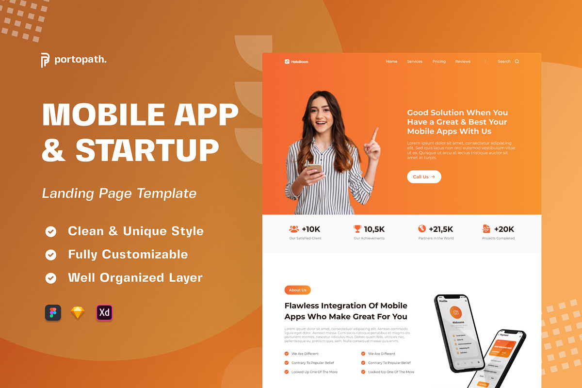 SAAS Modern - Bundling Landing Page, a Landing Page Template by Portocraft (Photo 7 of 12)