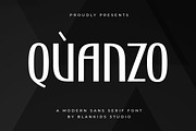 Quanzo a Modern Sans Serif Font, a Sans Serif Font by Blankids Studio (Thumbnail 1 of 10)