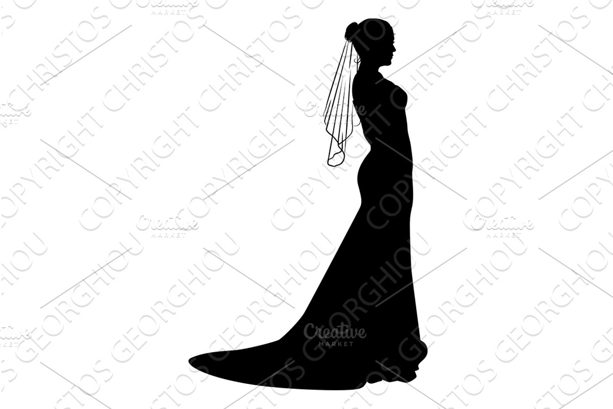 Bride Bridal Wedding Dress, a Person Illustration by Christos Georghiou