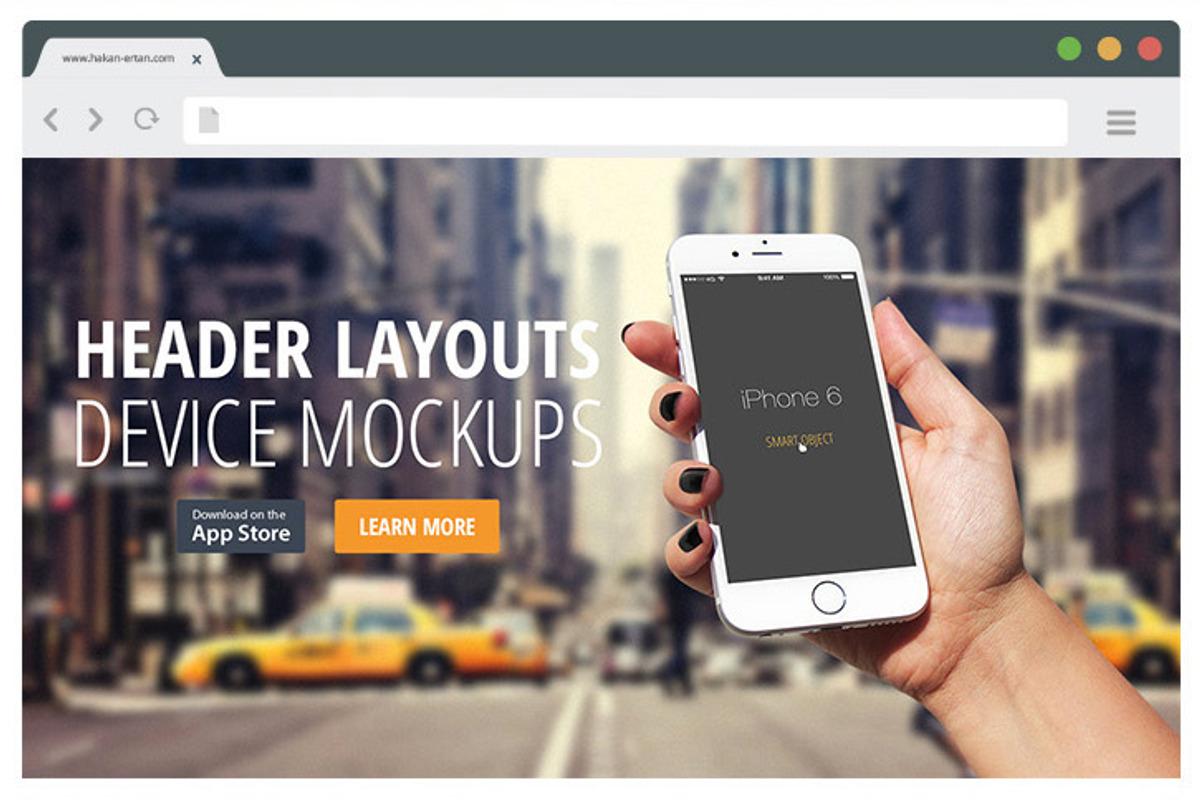 iPhone 6 and Screen Mockups, an iPhone Mockup by Seyyahil (Photo 2 of 4)