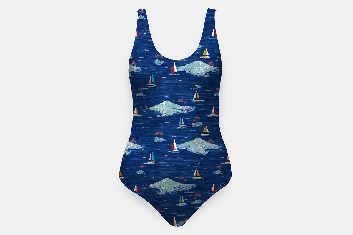 Island Pattern - Seamless Print, a Pattern Graphic by Talip Memis (Photo 5 of 6)