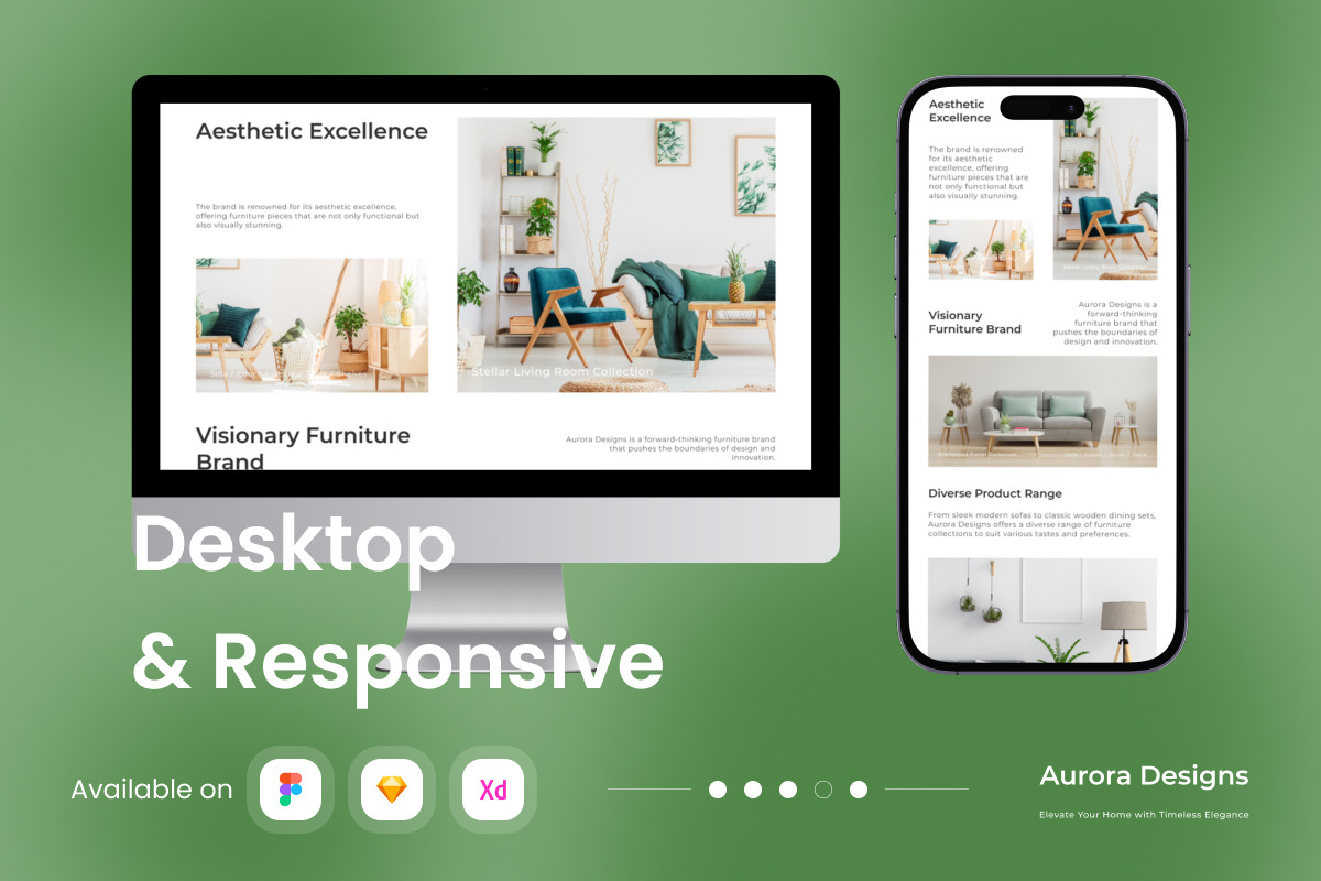 Aurora Designs - Furniture Landing P, an App Template by twinstd (Photo 4 of 5)