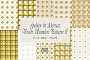 Golden Abstract Seamless Pattern C, a Pattern Graphic by ARTOZEN DIGITAL (Thumbnail 1 of 30)