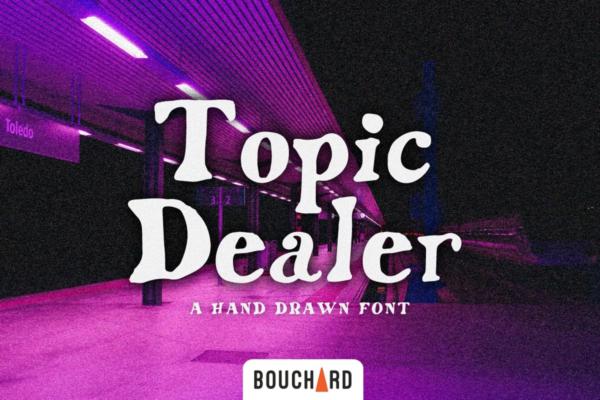 Topic Dealer - Hand Written Font, a Font by Bouchard Designs (Photo 1 of 6)