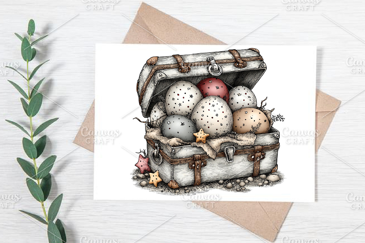 Whimsical Easter Clipart Bundle, an Illustration by Canvas Craft (Photo 5 of 7)