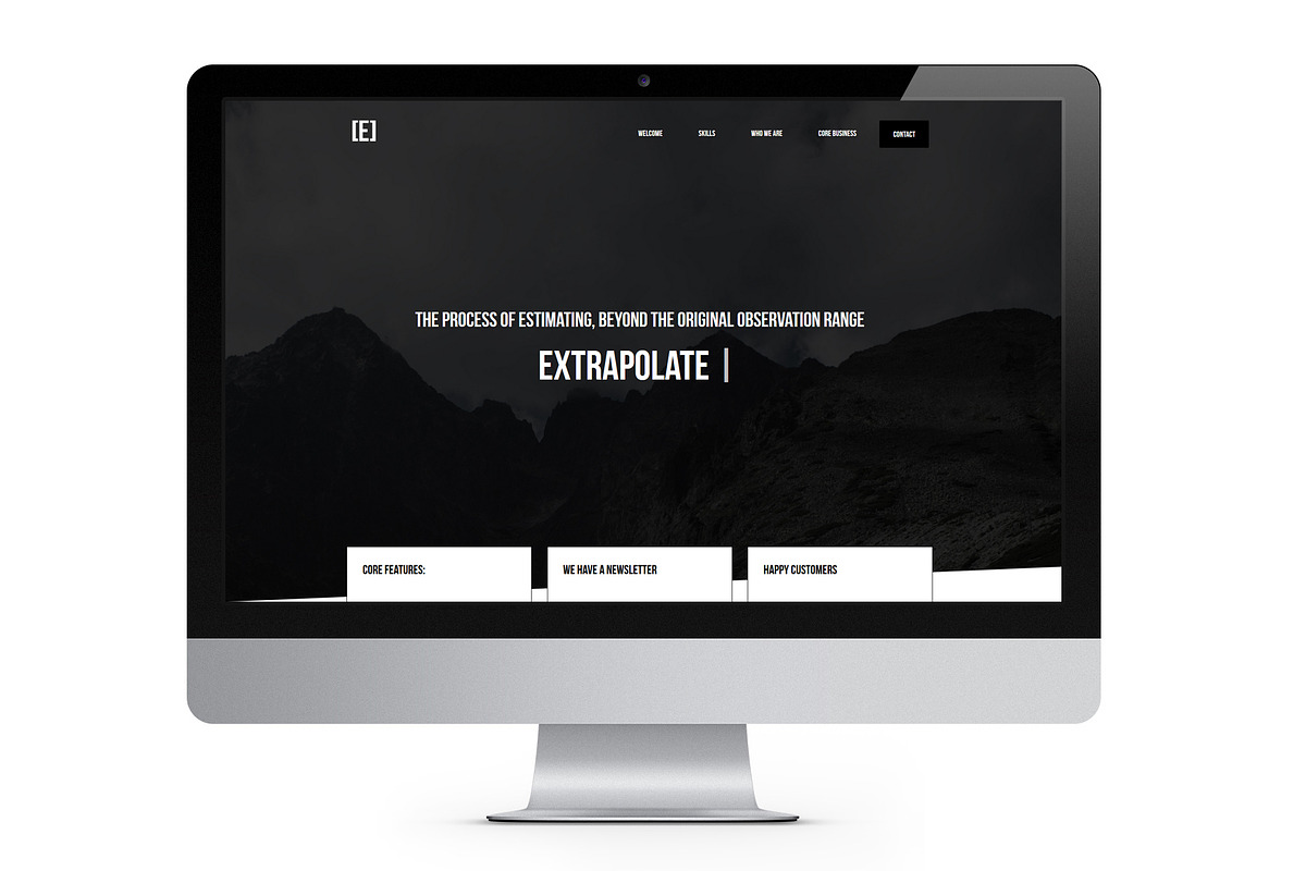 Extrapolate - Responsive One page, a HTML Template by Floor (Photo 2 of 3)