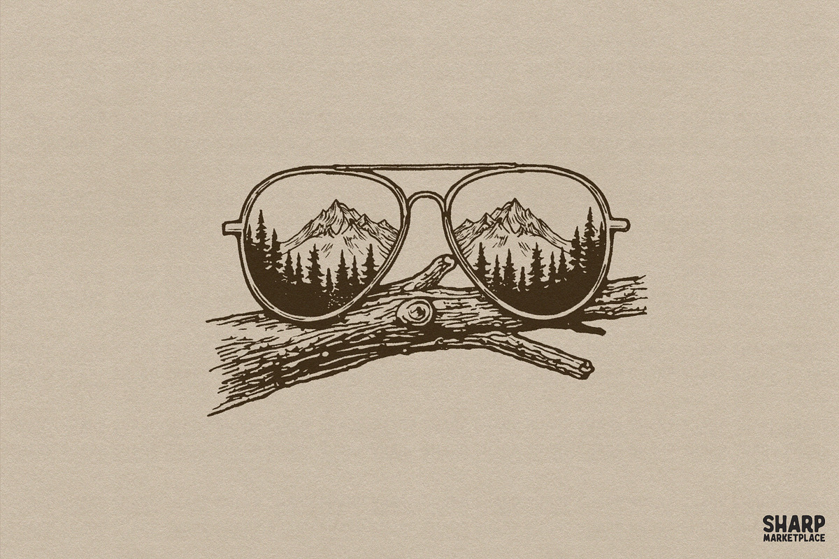 Mountain And Forest Reflected In, an Object Graphic by SharpMarketplace (Photo 1 of 4)