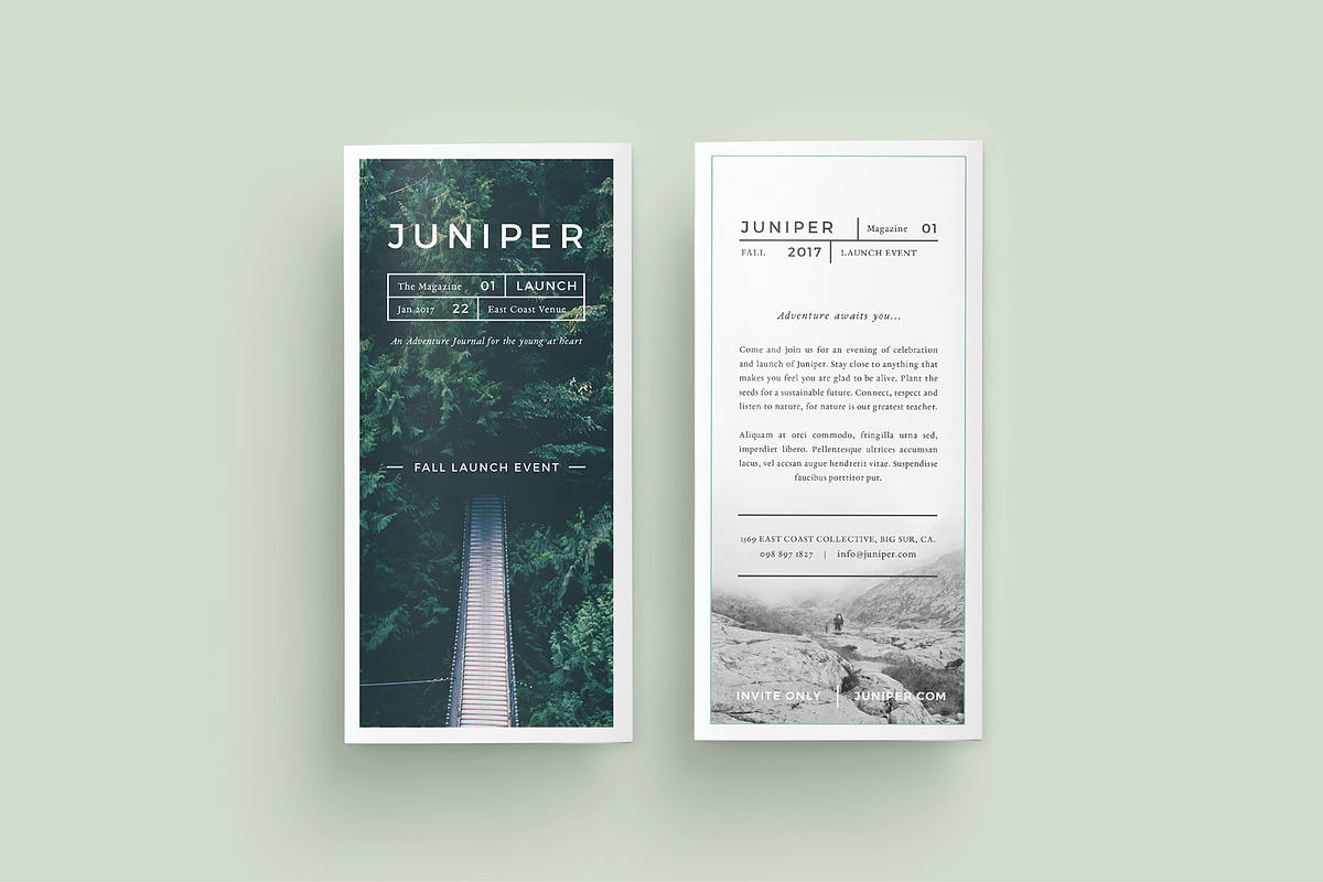 J U N I P E R  Trifold Brochure, a Brochure Template by 46&2 Collective (Photo 1 of 7)