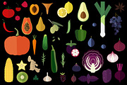 100 vegetables, fruits and herbs set, an Icon by airdynamic (Thumbnail 1 of 4)
