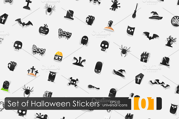 101 Halloween Stickers