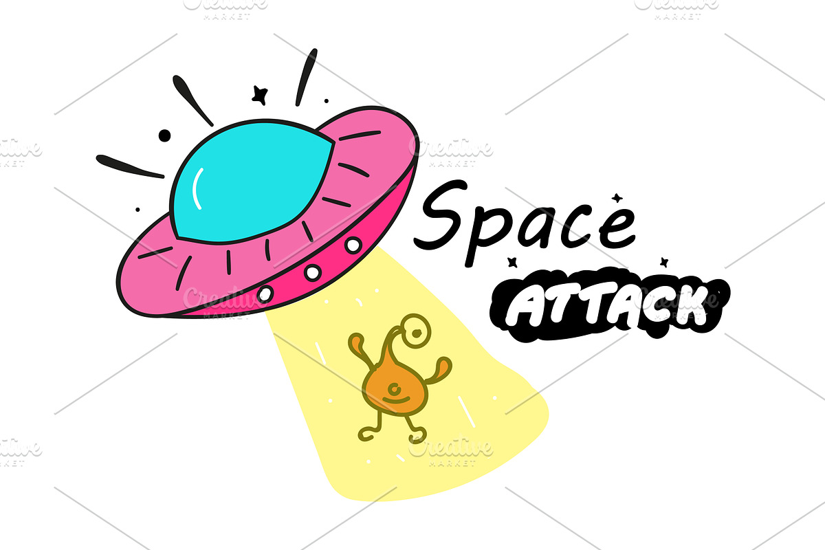 Space - big set +2 patterns, an Animal Illustration by pashigorov (Photo 6 of 9)