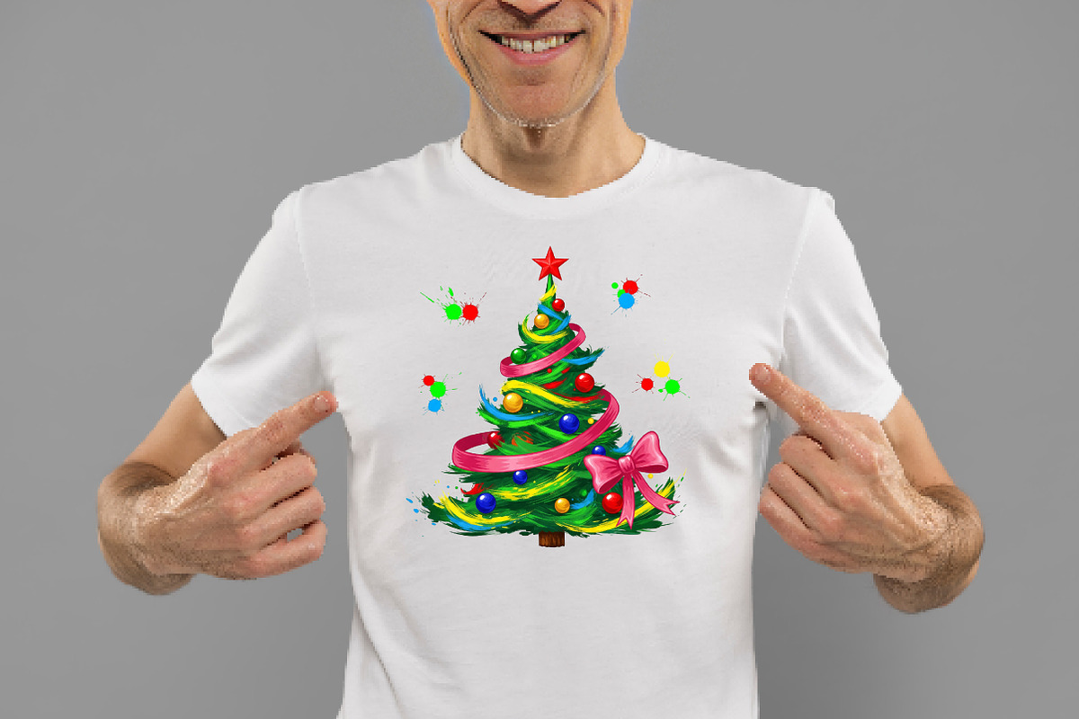 Colorful Coquette Christmas Tree PNG, an Illustration by Daily.Designs (Photo 2 of 5)