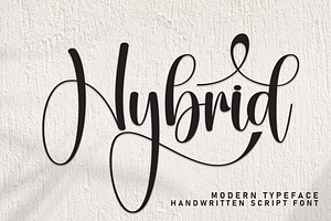 Hybrid Script Font