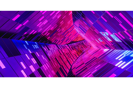 3D render road surrounded by pink, a Photo by Daniel Megias