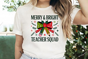 Christmas Teacher Squad Bow Pencil P, an Illustration by Daily.Designs (Thumbnail 3 of 5)
