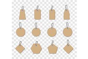 Template of blank craft brown paper, an Illustration by Vector Creator