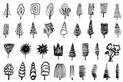 Set of hand drawn tree doodles., an Object Graphic by Anada Arty (Thumbnail 1 of 3)