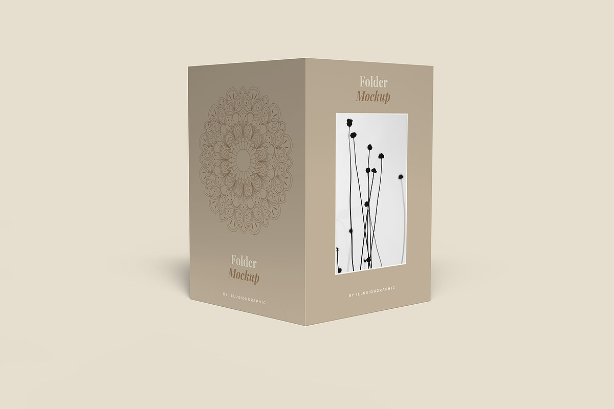 Folder Mockup - 12 Views, a Packaging Mockup by Illusiongraphic (Photo 5 of 28)