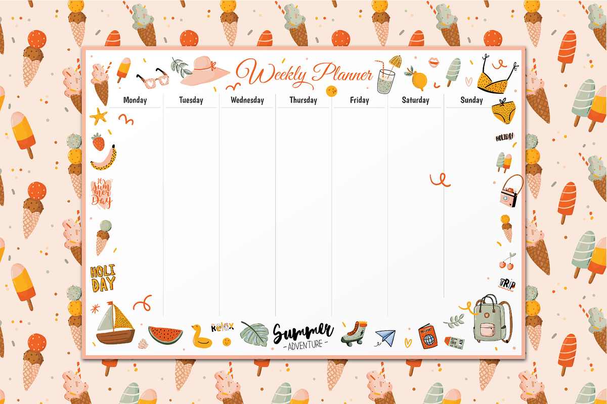 BUNDLE STATIONERY planners calendars, an Object Graphic by Ruslana Lubenets (Photo 15 of 96)