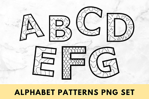 Patterned Alphabet Letter Set
