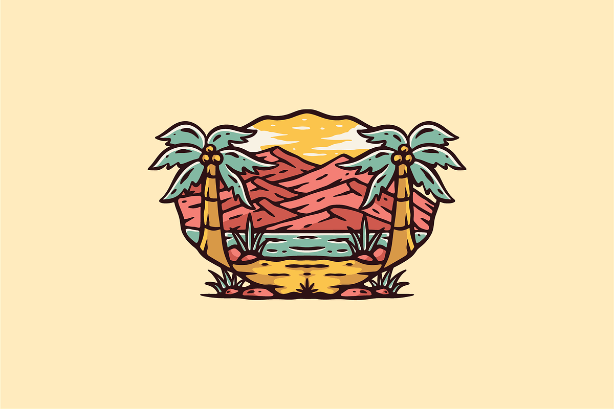 Tropical Serenity, an Object Illustration by nomlimo.com (Photo 1 of 2)