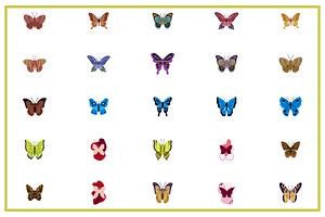 50 Butterfly Cute Icon