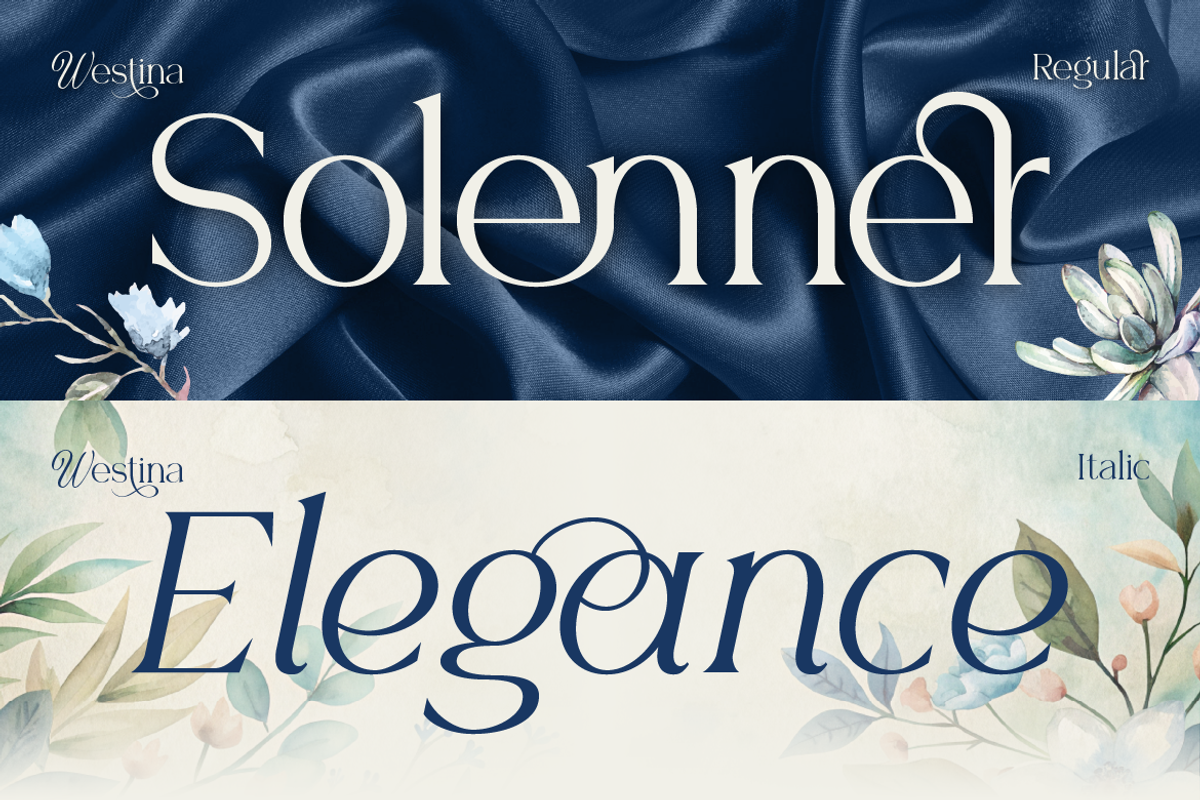 Westina, a Serif Font by Burntilldead (Photo 4 of 12)