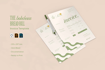 The Bakehaus Bread Bill - Invoice