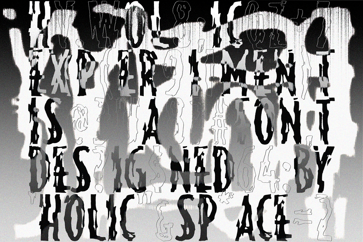 HOLIC Experiment, a Sans Serif Font by HOLIC_Tank (Photo 3 of 10)