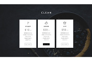 Clean Price Tables, a Templates & Theme by TarasKot (Thumbnail 2 of 6)