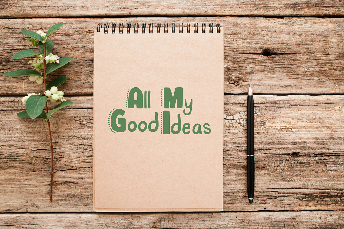Dotted Hand-Drawn Font, a Handwritten Font by RoxyStudioCo (Photo 8 of 8)