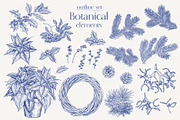 Hand drawn Christmas Toile set, an Object Illustration by ON_lineart_store (Thumbnail 4 of 10)