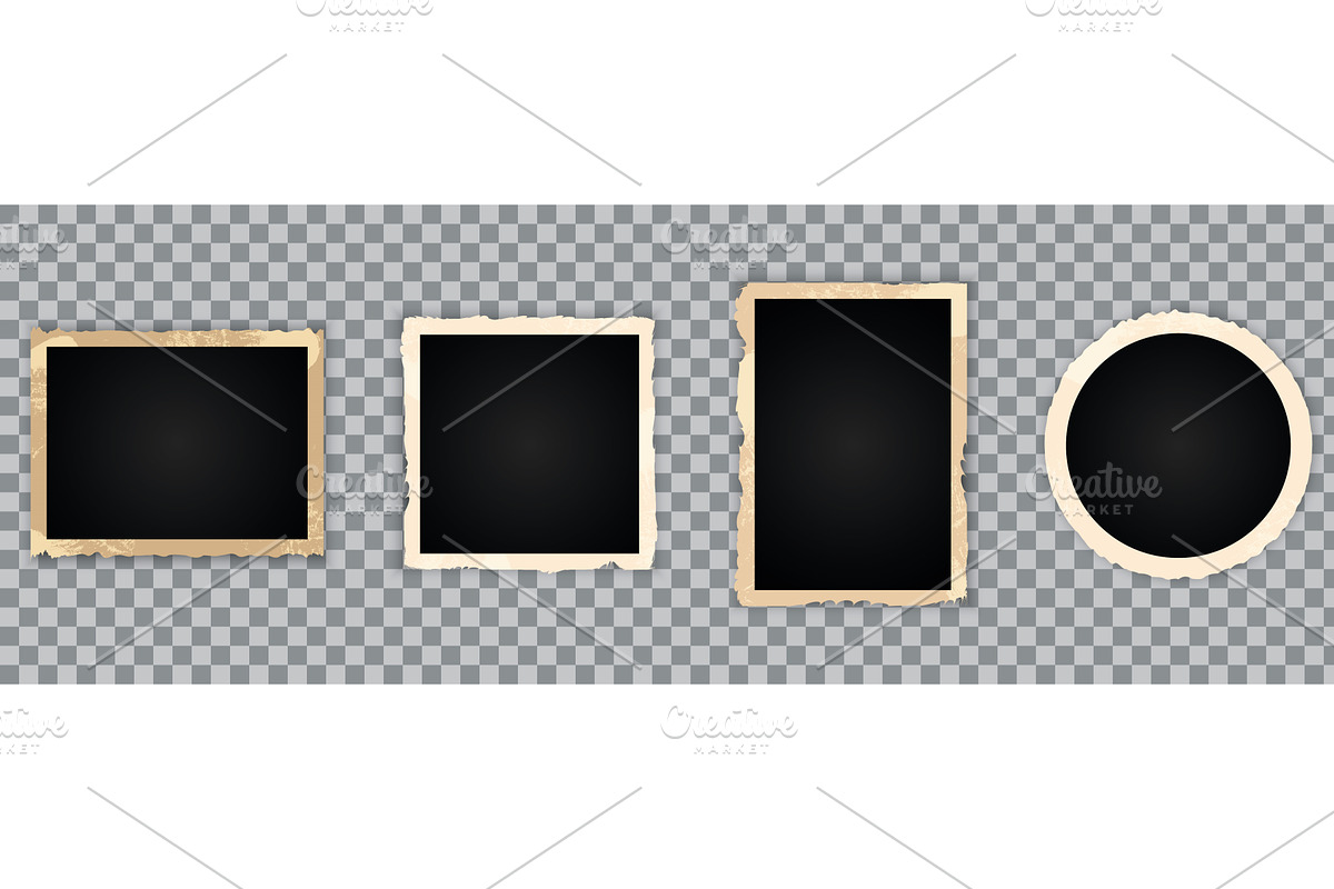Vintage photo frame, an Illustration by Vector Creator