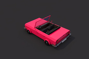 Low Poly Cabriolet