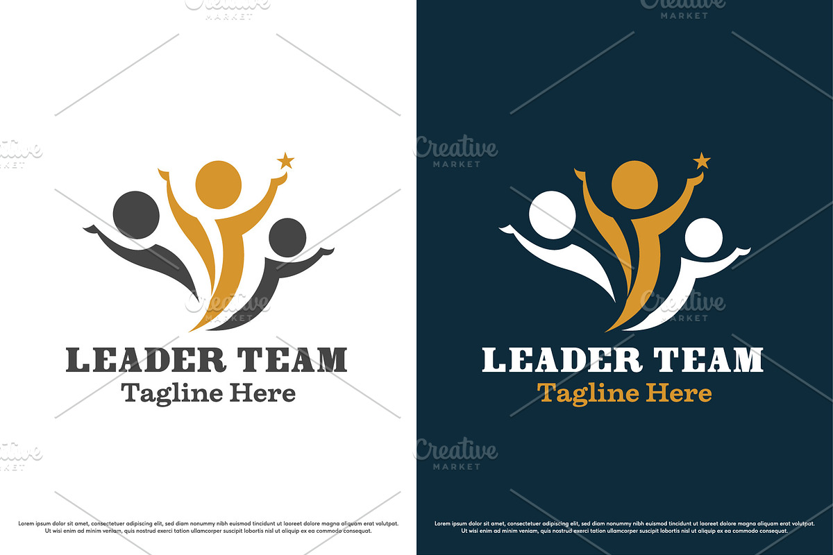 Leader team company logo template, a Branding & Logo Template by Morvana Crew (Photo 1 of 2)