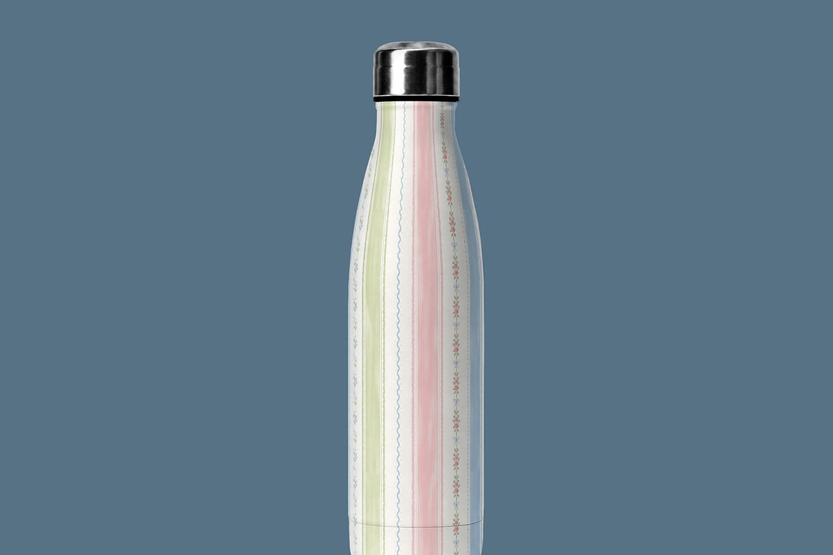 Floral Stripe Seamless Pattern, a Pattern Graphic by elif (Photo 2 of 12)