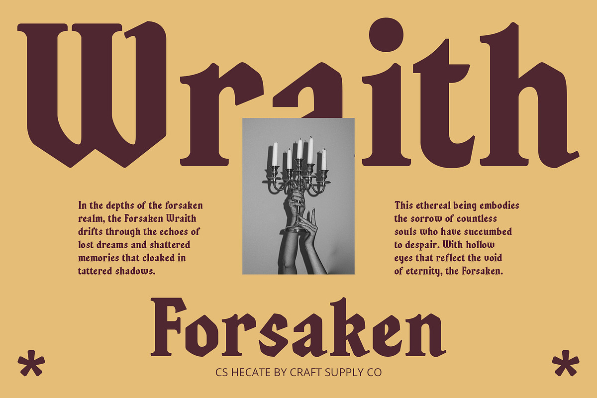 CS Hecate – Renaissance Font, a Serif Font by Craft Supply Co. (Photo 2 of 8)