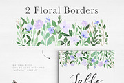 Violet Florals & Greenery Leaves, an Illustration by Momo Studio (Thumbnail 8 of 19)