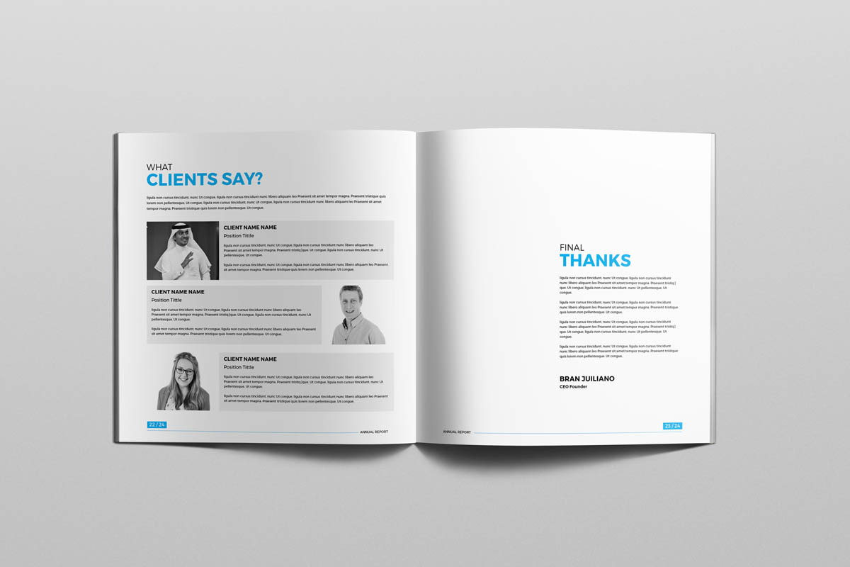 Square Annual Brochure, a Brochure Template by New Lines (Photo 10 of 13)